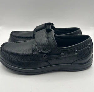 Neu mit Etikett Apex Herren Bootsschuhe A2000M Größe 8,5 W schwarz Lederriemen Komfortschuhe NEU - Bild 1 von 8