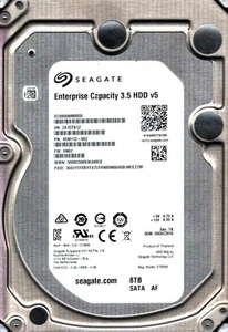 ST8000NM0055 P/N: 1RM112-002 F/W: SN02 S/N:ZA15 TK 8TB DEC 2016 THAILAND SEAGATE - Picture 1 of 2