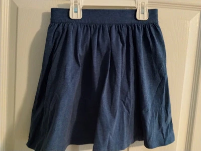 LANDS END Blue Skirt With Shorts Underneath Girls 7 - 8 NEW - Image 1 of 4