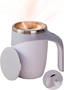 Automatic Stirring Coffee Mug, Rechargeable Coffee Mug, Stainless Steel - Picture 1 of 12