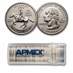 1999-S Delaware State Quarter 40-Coin Roll Gem Proof - Picture 1 of 3