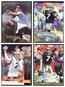 LOT OF 4 STEVE BEUERLEIN CAROLINA PANTHERS NFL CARD FLEER UD - Picture 1 of 10