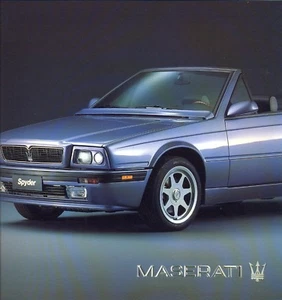 Folleto de ventas a todo color Maserati Spyder 2.8 2.0 idioma francés y alemán - Imagen 1 de 1