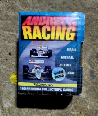 1992 Collect-A-Card ANDRETTI RACING 100 card Set with Hologram Factory Sealed - Image 1 of 2