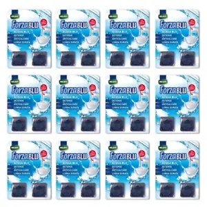 24pz cubi Relevi Forza Blu detergente Acqua anticalcare Cassette Esterne WC 50gr - Foto 1 di 3