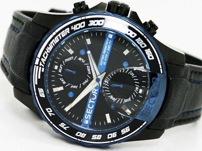 NEW SECTOR R3251577003 JORGE LORENZO S-99 MULTI FUNCTION STEEL SPORT WATCH  - Image 1 of 4