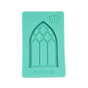 Molde de silicona para pasteles Herramienta para hornear Molde Arte en hierro Forma de ventana para pastel de chocolate - Imagen 1 de 8