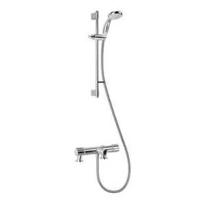 Miscelatore termostatico bagno Mira React BSM attacco piatto doccia cromato 1.1900.019 - Foto 1 di 4