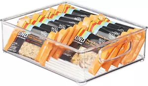 Idesign Linus Plastic Storage Bin with Handles for Kitchen, Fridge, Freezer, Pan - Picture 1 of 6