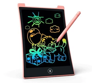 LCD Writing Tablet Colorful Doodle Board Erasable Reusable Drawing Pads - Picture 1 of 5