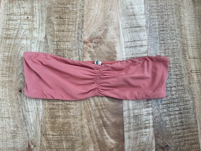 Free People X Intimately Rose Bandeau Bralette Hippie Beach Strapless Large - Image 1 of 4