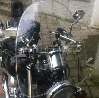 Pára-brisa 18"x16" para Honda Rebel CMX250 Magna Shadow VT600 750 1100 - Imagem 1 de 4