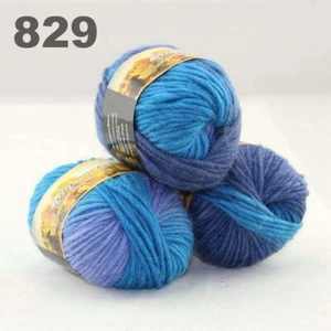 3Balls x 50g Chunky DIY Needle crafts Hand-Woven Knitting Scores Wool Yarn 29 - Picture 1 of 24