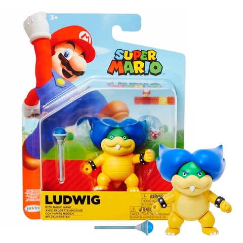 Super Mario Ludwig with Magic Wand 4" Figure New in Package Cover