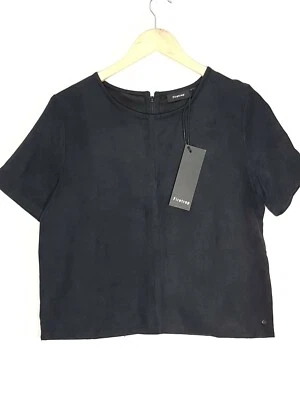 NUEVO CON ETIQUETAS NUEVO FIRETRAP TALLA 12 TOP BLUSA RECORTADA GAMUZA TACTO CAMISETA AD11 Foto 1 de 4