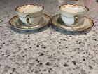 Vintage Noritake China 1933 Gold Trim ?Lares? Cups/Saucers 2 Piece Replacements