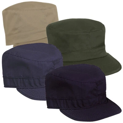 Gorras de fatiga para hombre - Gorra ajustada de color liso estilo militar Gorra Foto 1 de 2
