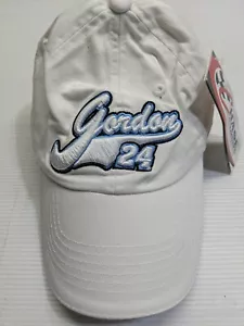 Cappello Jeff Gordon 24 Dupont Nascar Chase autentico bianco berretto cinturino posteriore - Foto 1 di 4