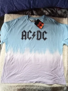 ACDC LICENCED WOMEN'S 20 TYE DYE T-SHIRT - Picture 1 of 2