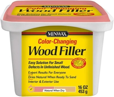 Minwax 448800000 Color-Changing Wood Filler, Natural, 16 Ounce. - SHIPS FAST - Image 1 of 4