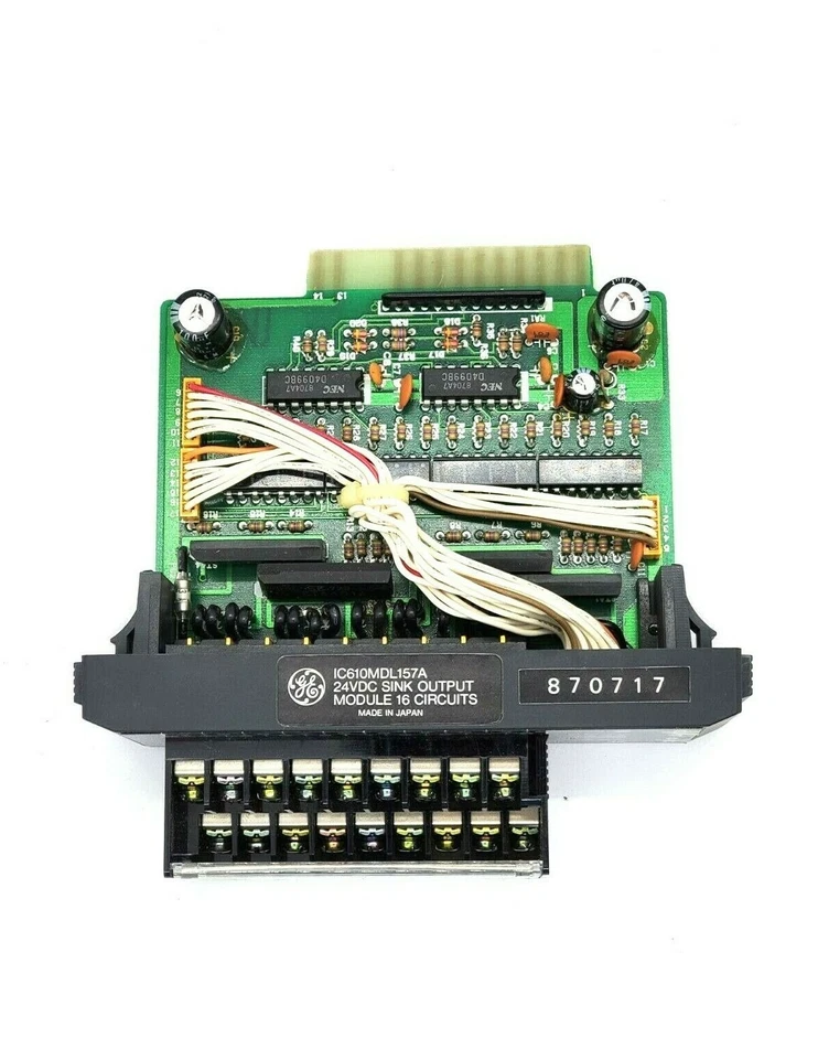 GE IC610MDL157A 24VDC SINK OUTPUT/16 PROGRAMMABLE CONTROLLER *UT29 - Image 1 of 3