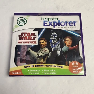 LeapFrog LeapPad Explorer Learning: Star Wars - Clone Wars, Teaches Math Age 6-9 - Image 1 of 4
