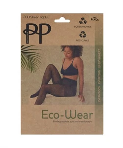 Pretty Polly Eco Wear Sheer Tights 20 Denier Biodegradable Recyclable to XXL - Picture 1 of 6