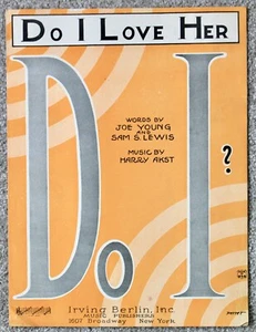 Liebe ich sie? Noten 1922 - Bild 1 von 1