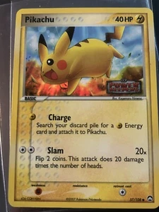2007 Pokemon - EX Power Keepers Reverse Foil Pikachu #57 LP - Picture 1 of 2