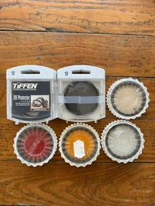 Tiffen 62mm Filter Lot Of 6 Deep Yellow, 25 Red, Star 4pt, 81B, Polarizer, UV - Picture 1 of 7
