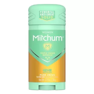 Women Stick Solid Antiperspirant Deodorant, Pure Fresh, 2.7 Ounce (Pack - Picture 1 of 7
