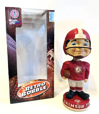 2012 Alabama Crimson Tide NATIONAL CHAMPIONSHIP Retro Boy Bobblehead AJ McCarron - Image 1 of 3
