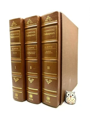 The Annotated Shakespeare AL Rowse SIGNED 3V Comedies Poems Histories Tragedies - Image 1 of 4