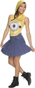 Minions Women's Costume Cosplay Hooded Halloween Despicable Me - Rubie's 810782 - Picture 1 of 4