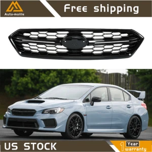Front Center Grille Honeycom Grill For 2018 2019-2021 SUBARU WRX STI Style - Bild 1 von 8