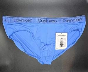 Calvin Klein Men's Micro Stretch Cooling Hip Brief Underwear Size M XL Blue NWT - Picture 1 of 11