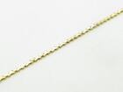 14k Yellow Gold Diamond Cut Link Design 18&quot; Chain With Spring Lock Gift