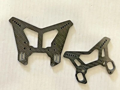 FIBRA DE CARBONO TORRE DE CHOQUE DELANTERA Y TRASERA para ARRMA TLR TUNED TYPHON Kit  Foto 1 de 3