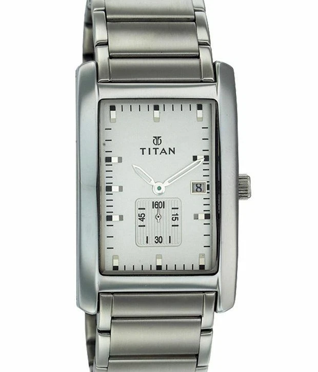 Titan Silver Chain Steel Royal  Watch  Metal Dial Date - Image 1 of 4