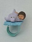 Vintage polly pocket Dinkie and her Dolphin Ring 100% Complete 1991 Excellent   