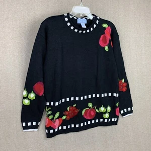 Ciel Blue Damen Pullover S schwarz Pulli Grobstrick Häkel Urlaub Lehrer - Bild 1 von 11