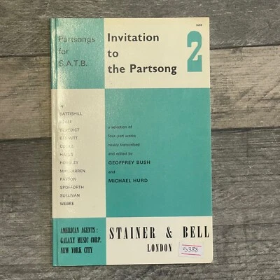 Invitation To The Partsong 1 Rounds & Catches For Voices Sheet Music  - Image 1 of 4