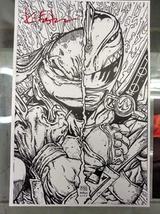 MMPR TMNT II #3 1:25 EASTMAN & WILLIAMS VARIANT BOOM IDW TURTLES RANGERS Signed - Picture 1 of 10