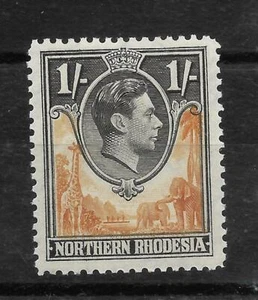 N.RHODESIA, 1938 KGV1 DEFINS, 1/-  SG 40,  MNH, CAT £ 4 - Picture 1 of 1