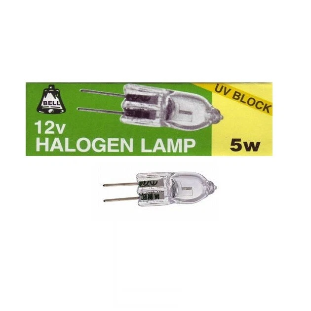 BELL LIGHTING Cápsula halógena de bajo voltaje Bell 5w 12v Clear G4