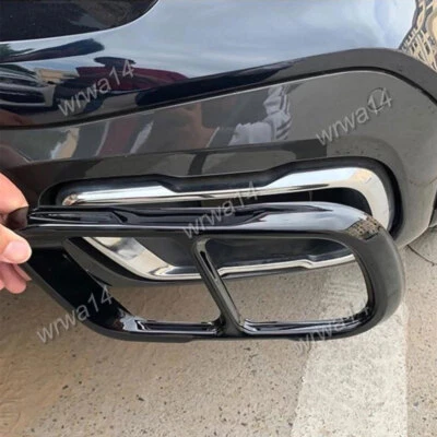 Sport Tailpipe Exhaust Tips Dual Exit M Style For BMW X5 G05 X6 G06 X7 G07 M50 - Image 1 of 4