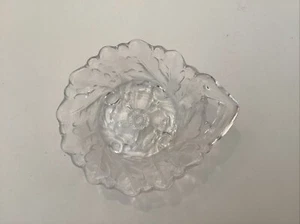 Vintage MCM Indiana Glass “Wild Rose” Nappy Bowl Selenium Dish - Picture 1 of 2