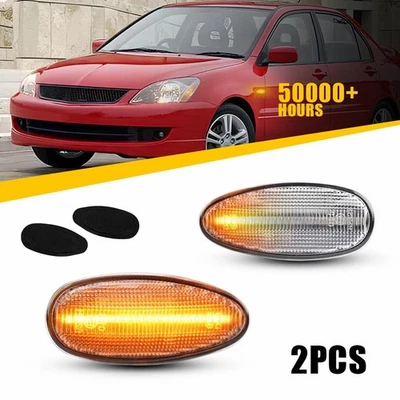 2 динамических светодиодных габаритных сигнальных лампы для Mitsubishi Outlander 2003-2006 годов выпуска - Изображение 1 из 4