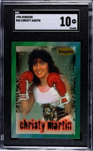 1996 Ringside Christy Martin #55 Rookie RC SGC 10 GEM MINT - Picture 1 of 2