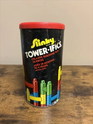 Vintage Slinky Tower-ifics Creative Building Toys (Missing 4 Pieces) - Image 1 of 3